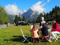 Mardi : école d'escalade sous le col Sella à Pian Schiavaneis (1850m)