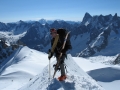 En haut de l'Aiguille du Midi