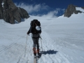 Retour au téléphérique de l'Aiguilledu Midi