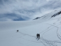 Longue remontée du Glacier de la Sassière