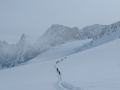 Remontée sur le Taschachferner