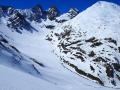 Les Aiguilles d'Arves avec sur la droite l'Aiguille de l’Épaisseur que nous avons parcourue le matin