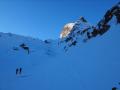 Long vallon au pied de la crête de la Vallettaz