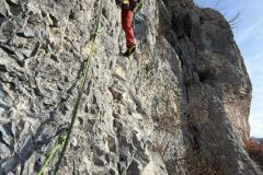 La deuxième longueur en 6a/6a+