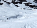 Le vallon ravagé par les avalanches