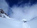 Le Clos d'Ane droit devant avec sur la gauche les Arêtes de la Bruyère