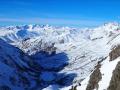 Depuis le col, tout au fond le massif des Rousses