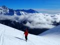 Au dessus du Col de Lière avec  le Grun de Saint-Maurice au fond à gauche