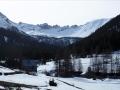 Le vallon de Blétonnet avec en toile de fond et de gauche à droite : Rochebrune et la crête des Oules