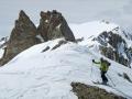 L'arrivée sur la crête de Cotte Belle