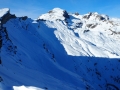 De gauche à droite : Vénasque Nord, le Vieux Chaillol, le vallon de Mal Cros et les Moutières