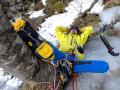 Et après, une petite sieste avent d'entamer la descente en rappels !