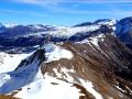 Au centre la crête du Vallon qui relie les sommets du Haut Bouffet et du Chauvet