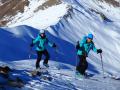 Deux alpinistes en finissent avec la face nord-ouest de la Coupa !