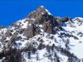 La pyramide rocheuse de la Croix d'Aquila