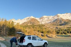 Départ à la sortie du hameau de Coutières