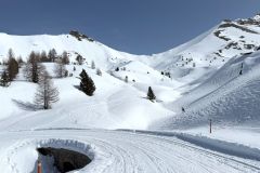 L'Arpelin et le Col Perdu depuis la route de l'Izoard