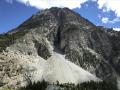 Le versant ouest du Lasseron et son impressionnant couloir