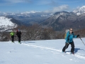 Derrière Particia le Valbonnais et tout au loin le Vercors