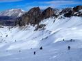 Depuis le Vallon d'Âne, la montée au Pas du Follet