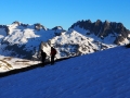 A droite, les Aiguilles de l'Argentière