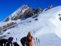 Une belle corniche surplombe la brèche de Ruine (2806m)