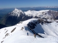 Depuis l'arète de Brouffier, vue sur le Tabor et la station de ski de l'Alpe du Grand Serre