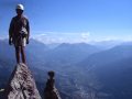 EN BONUS,  mon fils Clément, futur guide de haute-montagne, au sommet du premier ressaut en 1995