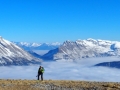 Le Col du Noyer et tout au fond le Massif de l'Ubaye