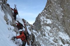 Descente de la Brèche de la Meije