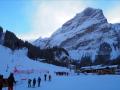 Départ depuis le front de neige de Pralognan face au Grand Marchet