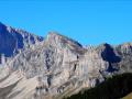 Le Col de Rabou au centre légèrement  à droite