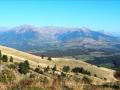 Les montagnes du Champsaur vues depuis le Col de Gleize