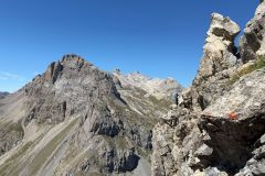 Roche Colombe à gauche et Pascale sur l'arête