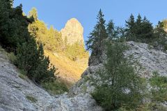 La cime dolomitique de l'Aiguillette du Lauzet