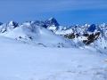 A l'horizon la chaine du Mont-Blanc