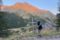 Le Combeynot aux premiers rayons du soleil