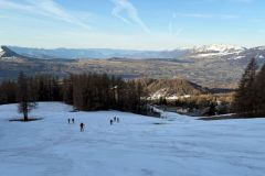 Départ depuis les pistes de Chaillol 1600