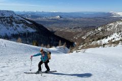 Dans les pentes sous le Col  de la Pisse