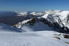 Le Col de la Pise en contrebas